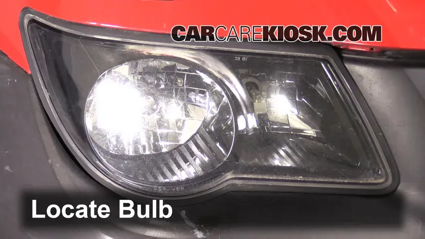 2001 Pontiac Aztek 3.4L V6 Lights Highbeam (replace bulb)
